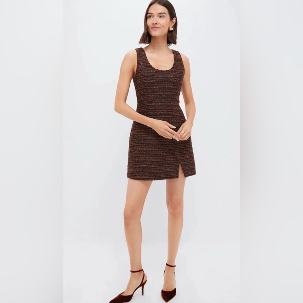 Tuckernuck Black Multi Shimmer Tweed Mae Mini Dress NWT Small S